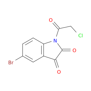 1H-Indole-2,3-dione, 5-bromo-1-(chloroacetyl)-