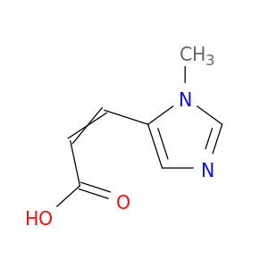 2-丙酸,3-(1-甲基-1H-咪唑-5-基)-,(E)-