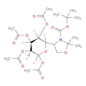 b-L-Ribopyranose,5-C-[3-[(1,1-dimethylethoxy)carbonyl]-2,2-dimethyl-4-oxazolidinyl]-,1,2,3,4-tetraacetate, [5R(R)]- (9CI)