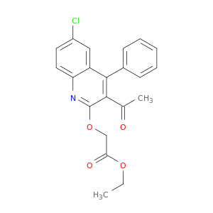 ETHYL 2-(3-ACETYL-6-CHLORO-4-PHENYL-QUINOLIN-2-YL)OXYACETATE