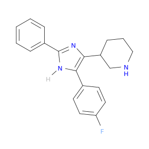 Piperidine, 3-[5-(4-fluorophenyl)-2-phenyl-1H-imidazol-4-yl]-