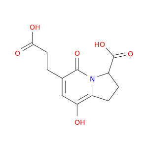 6-Indolizinepropanoic acid, 3-carboxy-1,2,3,5-tetrahydro-8-hydroxy-5-oxo-, (-)-