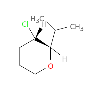 2H-Pyran, 3-chlorotetrahydro-2-(1-methylethyl)-, cis-