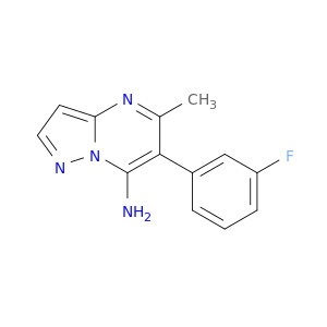 Pyrazolo[1,5-a]pyrimidin-7-amine, 6-(3-fluorophenyl)-5-methyl-