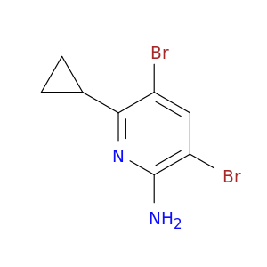 3,5-二溴-6-环丙基吡啶-2-胺