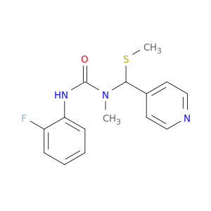 Urea, N'-(2-fluorophenyl)-N-methyl-N-[(methylthio)-4-pyridinylmethyl]-