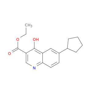 3-Quinolinecarboxylic acid, 6-cyclopentyl-4-hydroxy-, ethyl ester