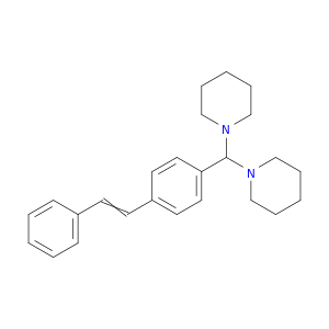 Piperidine, 1,1'-[[4-(2-phenylethenyl)phenyl]methylene]bis-