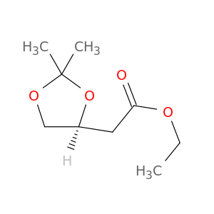 1,3-Dioxolane-4-acetic acid, 2,2-dimethyl-, ethyl ester, (S)-
