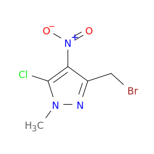 1H-Pyrazole, 3-(bromomethyl)-5-chloro-1-methyl-4-nitro-