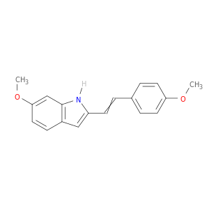 1H-Indole, 6-methoxy-2-[2-(4-methoxyphenyl)ethenyl]-