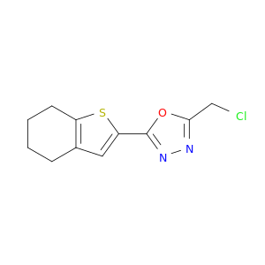 2-(Chloromethyl)-5-(4,5,6,7-tetrahydro-1-benzothiophen-2-yl)-1,3,4-oxadiazole