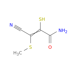 2-Propenamide, 3-cyano-2-mercapto-3-(methylthio)-