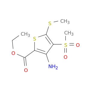 ETHYL 3-AMINO-4-(METHYLSULFONYL)-5-(METHYLTHIO)THIOPHENE-2-CARBOXYLATE