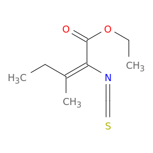 2-Pentenoic acid, 2-isothiocyanato-3-methyl-, ethyl ester, (E)-