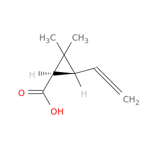 Cyclopropanecarboxylicacid, 2,2-dimethyl-3-(1,2-propadienyl)-, (1R-cis)- (9CI)