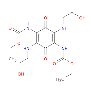 Carbamic acid,[2,5-bis[(2-hydroxyethyl)amino]-3,6-dioxo-1,4-cyclohexadiene-1,4-diyl]bis-,diethyl ester (9CI)