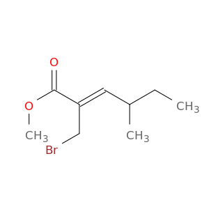 2-Hexenoic acid, 2-(bromomethyl)-4-methyl-, methyl ester, (2Z)-