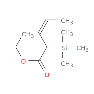 3-Pentenoic acid, 2-(trimethylsilyl)-, ethyl ester, (Z)-