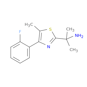 2-[4-(2-Fluorophenyl)-5-methyl-1,3-thiazol-2-yl]propan-2-amine