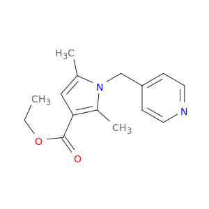 1H-Pyrrole-3-carboxylicacid, 2,5-dimethyl-1-(4-pyridinylmethyl)-, ethyl ester