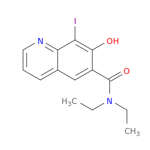 6-Quinolinecarboxamide, N,N-diethyl-7-hydroxy-8-iodo-
