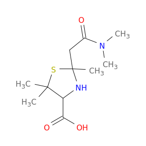 2-(DIMETHYLCARBAMOYLMETHYL)-2,5,5-TRIMETHYL-THIAZOLIDINE-4-CARBOXYLIC ACID