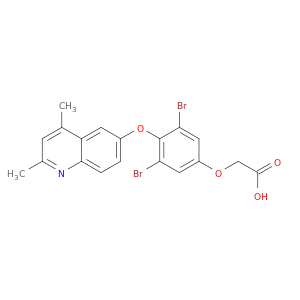 Acetic acid, 2-[3,5-dibromo-4-[(2,4-dimethyl-6-quinolinyl)oxy]phenoxy]-