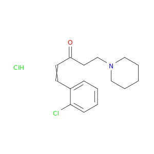 1-Penten-3-one, 1-(2-chlorophenyl)-5-(1-piperidinyl)-, hydrochloride
