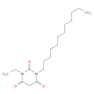2,4,6(1H,3H,5H)-Pyrimidinetrione, 1-dodecyl-3-ethyl-