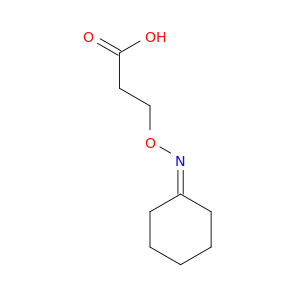 Propanoic acid, 3-[(cyclohexylideneamino)oxy]-