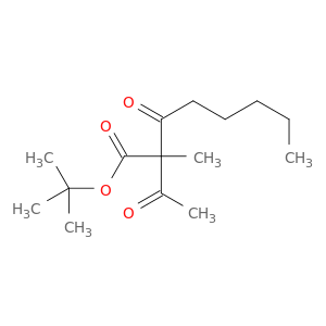 Octanoic acid, 2-acetyl-2-methyl-3-oxo-, 1,1-dimethylethyl ester