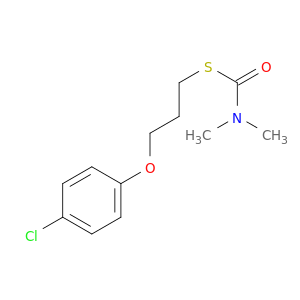 Carbamothioic acid, dimethyl-, S-[3-(4-chlorophenoxy)propyl] ester