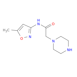 N-(5-methyl-1,2-oxazol-3-yl)-2-(piperazin-1-yl)acetamide