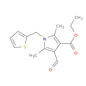 4-甲酰基-2,5-二甲基-1-(2-噻吩甲基)-1H-吡咯-3-羧酸乙酯
