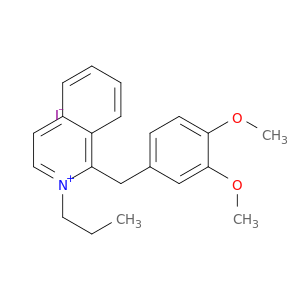 Isoquinolinium, 1-[(3,4-dimethoxyphenyl)methyl]-2-propyl-, iodide