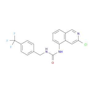 Urea, N-(3-chloro-5-isoquinolinyl)-N'-[[4-(trifluoromethyl)phenyl]methyl]-