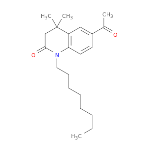 2(1H)-Quinolinone, 6-acetyl-3,4-dihydro-4,4-dimethyl-1-octyl-