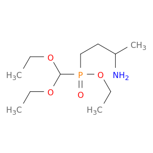 Phosphinic acid, (3-aminobutyl)(diethoxymethyl)-, ethyl ester