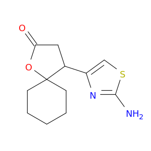1-Oxaspiro[4.5]decan-2-one,4-(2-amino-4-thiazolyl)-