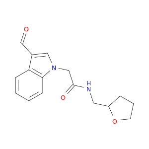 2-(3-FORMYL-INDOL-1-YL)-N-(TETRAHYDRO-FURAN-2-YLMETHYL)-ACETAMIDE
