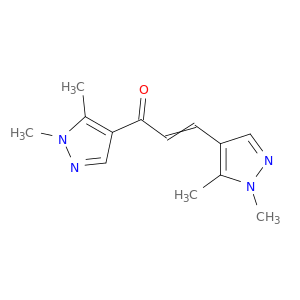 2-Propen-1-one, 1,3-bis(1,5-dimethyl-1H-pyrazol-4-yl)-