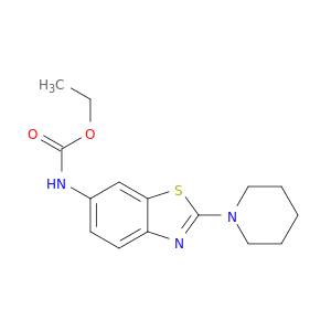 6-Benzothiazolecarbamicacid, 2-piperidino-, ethyl ester (8CI)