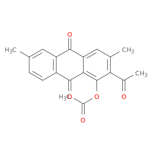 9,10-Anthracenedione, 2-acetyl-1-(acetyloxy)-3,6-dimethyl-