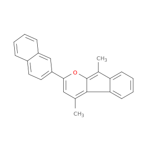 Indeno[2,1-b]pyran, 4,9-dimethyl-2-(2-naphthalenyl)-