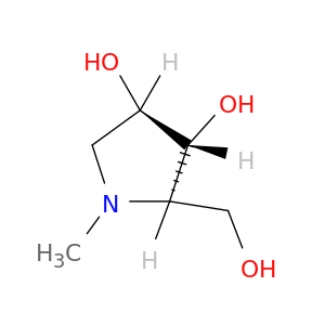 3,4-Pyrrolidinediol,2-(hydroxymethyl)-1-methyl-, (2R,3R,4R)-