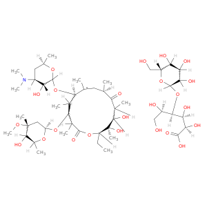 (3R,4S,5S,6R,7R,9R,11R,12R,13R,14R)-6-[(2S,3R,4S,6R)-4-dimethylamino-3-hydroxy-6-methyl-oxan-2-yl]oxy-14-ethyl-12,13-dihydroxy-4-[(2S,4R,5S,6S)-5-hydroxy-4-methoxy-4,6-dimethyl-oxan-2-yl]oxy-7-methoxy-3,5,7,9,11,13-hexamethyl-1-oxacyclotetradecane-2,10-di