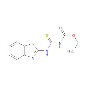 Carbamic acid, [(2-benzothiazolylamino)thioxomethyl]-, ethyl ester