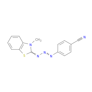 Benzonitrile, 4-[3-(3-methyl-2(3H)-benzothiazolylidene)-1-triazenyl]-
