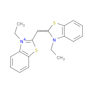 Benzothiazolium, 3-ethyl-2-[(3-ethyl-2(3H)-benzothiazolylidene)methyl]-